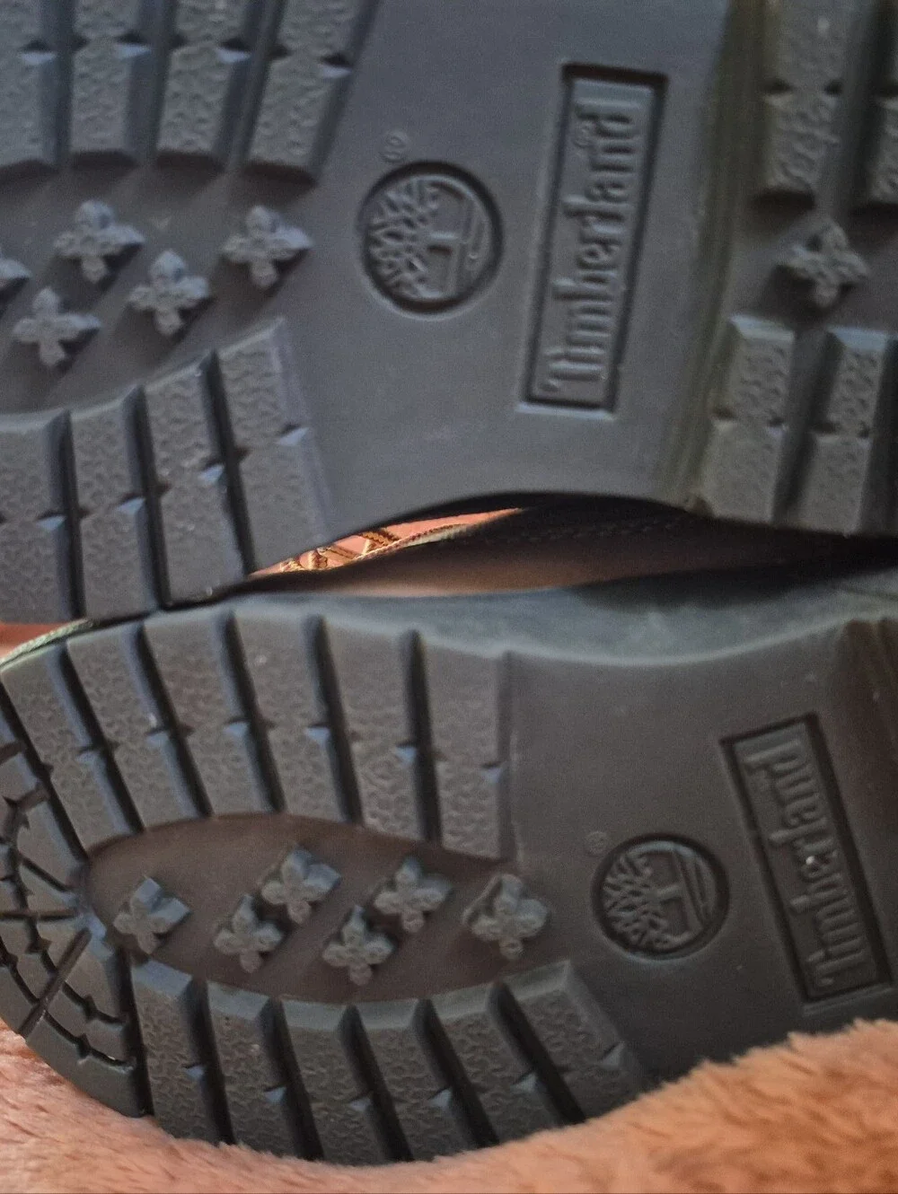 Size 10 - Timberland Kids Brown And Tan Boots With Black Rubber Soles